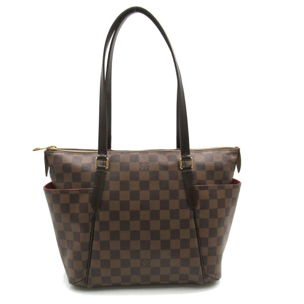 2104102260329 1 Louis Vuitton Totally PM Tote Bag PVC Coated Canvas Damier Brown