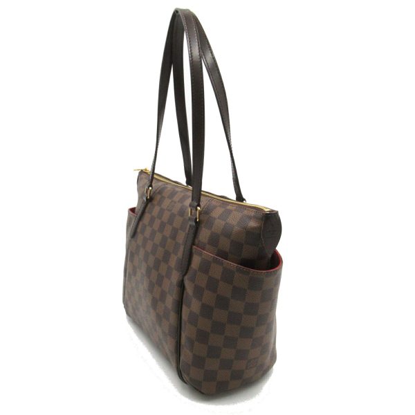 2104102260329 3 Louis Vuitton Totally PM Tote Bag PVC Coated Canvas Damier Brown