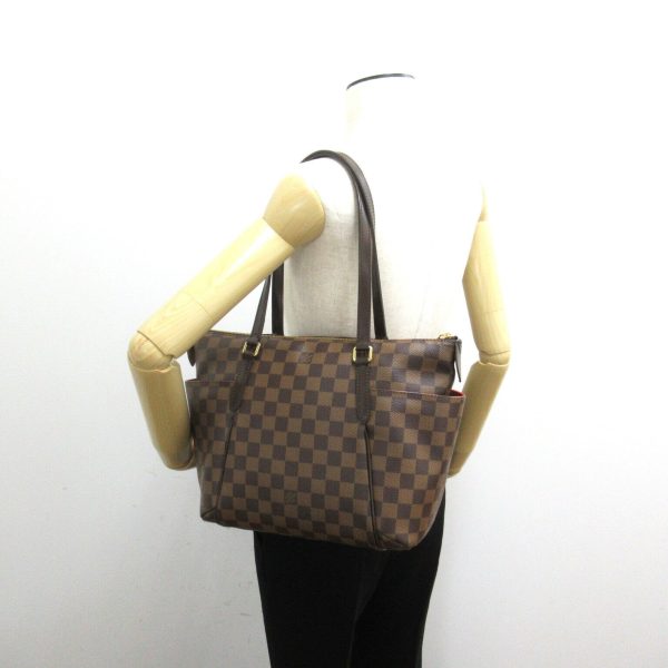 2104102260329 5 Louis Vuitton Totally PM Tote Bag PVC Coated Canvas Damier Brown