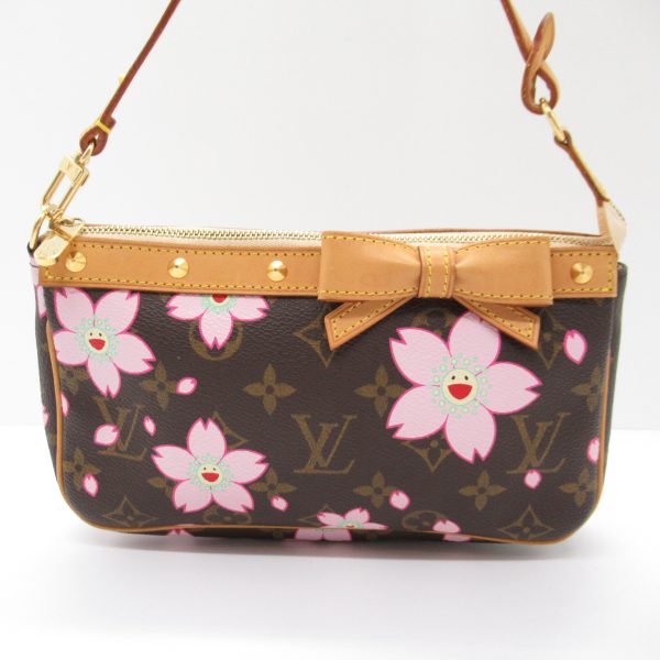 2104102268264 9 Louis Vuitton Pochette Accessoires Canvas Monogram Cherry Blossom Brown