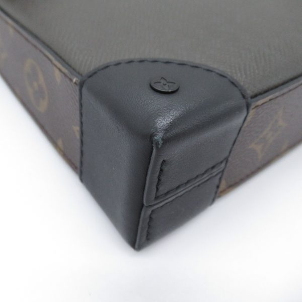 2106800535334 11 Louis Vuitton Pochette Steamer Second Clutch Bag Coated Canvas Leather Monogram Brown