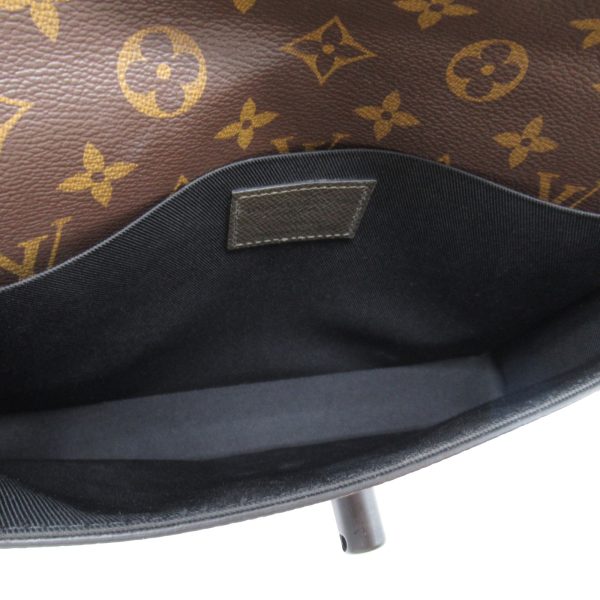 2106800535334 2 Louis Vuitton Pochette Steamer Second Clutch Bag Coated Canvas Leather Monogram Brown