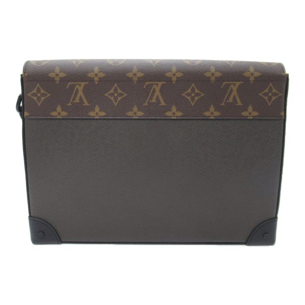 2106800535334 8 Louis Vuitton Pochette Steamer Second Clutch Bag Coated Canvas Leather Monogram Brown