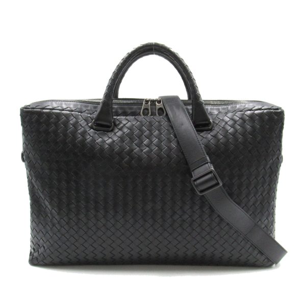 2107400217118 1 BOTTEGA VENETA Intrecciato Briefcase Briefcase Bag Calfskin Black