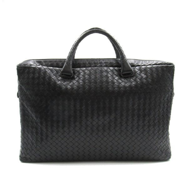 2107400217118 2 BOTTEGA VENETA Intrecciato Briefcase Briefcase Bag Calfskin Black