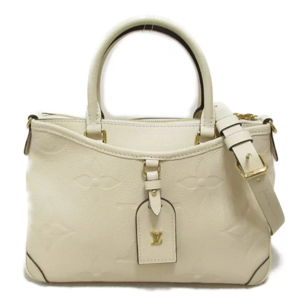 2107600984421 2 Louis Vuitton Trianon PM Leather Shoulder Bag White