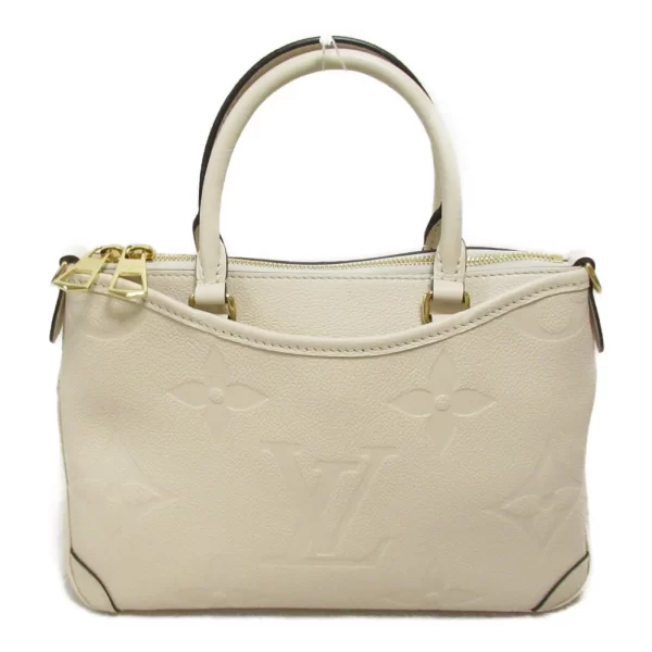 2107600984421 3 Louis Vuitton Trianon PM Leather Shoulder Bag White