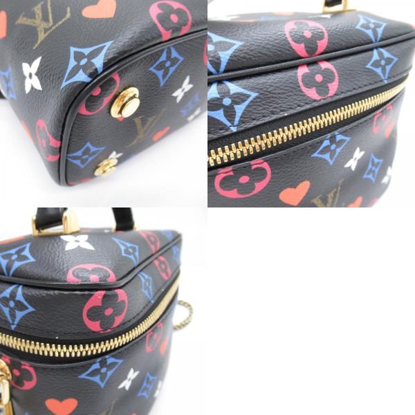 2107600985138 7c Louis Vuitton Vanity PM Shoulder Bag Coated Canvas Game On Monogram Black