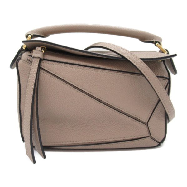 2107600988450 3 LOEWE Puzzle Bag Mini Shoulder Bag Leather Beige