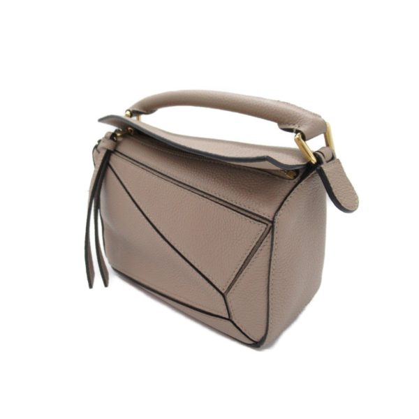 2107600988450 4 LOEWE Puzzle Bag Mini Shoulder Bag Leather Beige