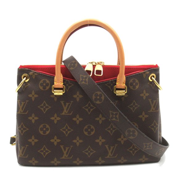 2107600990705 1 Louis Vuitton Pallas BB Shoulder Bag Shoulder Bag PVC Coated Canvas Monogram Brown