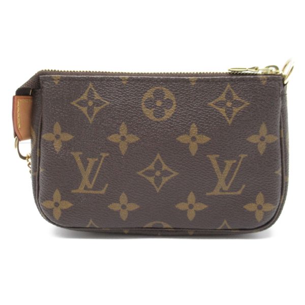 2118400124979 2 Louis Vuitton Womens Mini Pochette Accessory Pouch PVC Coated Canvas Monogram Brown