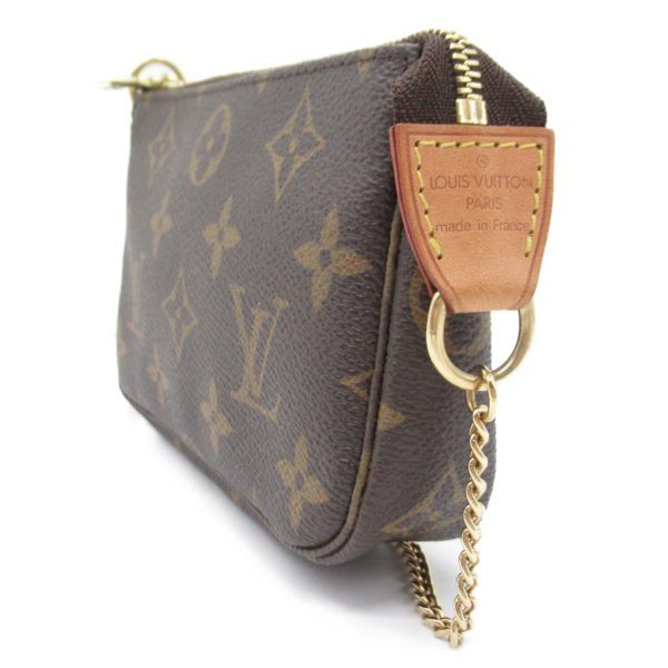 2118400124979 3 Louis Vuitton Womens Mini Pochette Accessory Pouch PVC Coated Canvas Monogram Brown