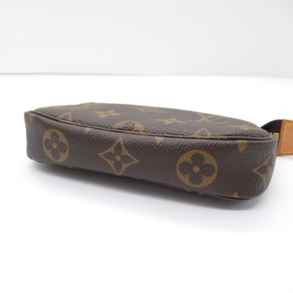 2118400124979 4 Louis Vuitton Womens Mini Pochette Accessory Pouch PVC Coated Canvas Monogram Brown