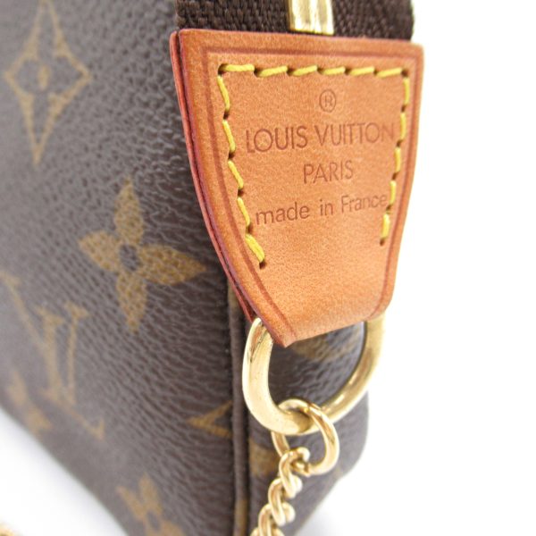 2118400124979 6 Louis Vuitton Womens Mini Pochette Accessory Pouch PVC Coated Canvas Monogram Brown