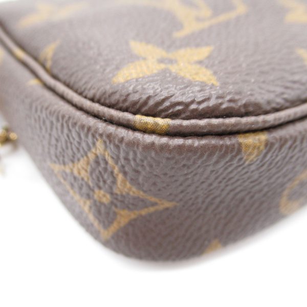 2118400124979 9 Louis Vuitton Womens Mini Pochette Accessory Pouch PVC Coated Canvas Monogram Brown