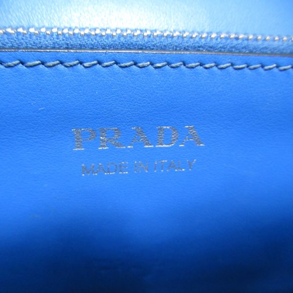 2118400125785 10 Prada Studded Shoulder Bag Saffiano Leather Blue