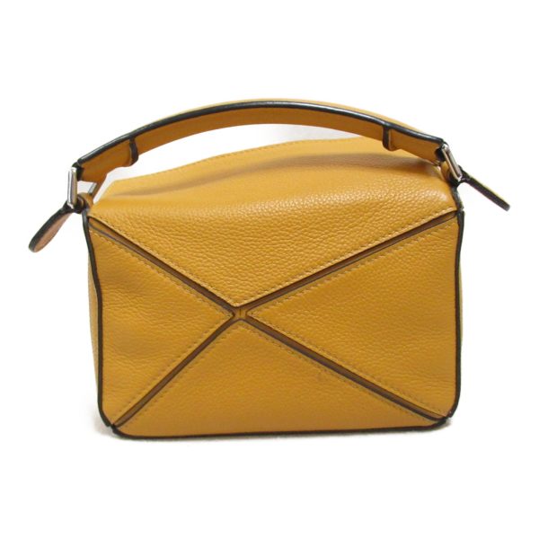 2118500043156 3 LOEWE Puzzle Bag Mini Shoulder Bag Leather Yellow