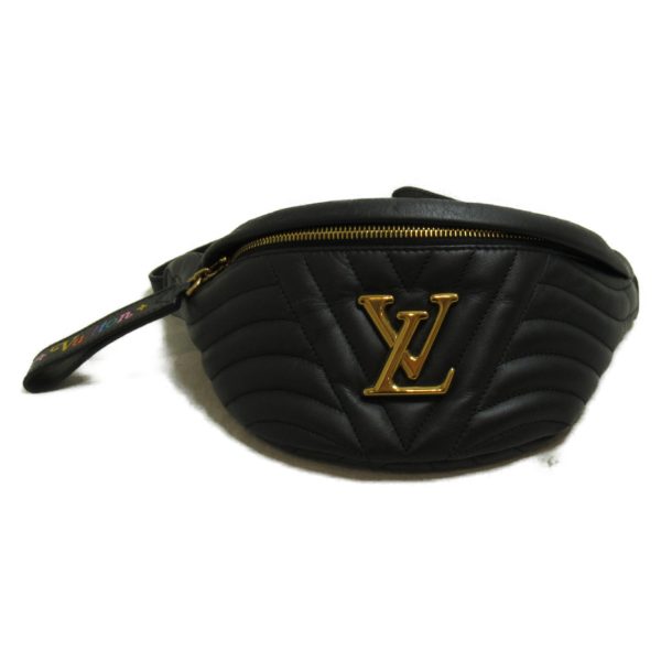 2118800082954 1 Louis Vuitton New Wave Bum Bag Waist Bag Calfskin Black