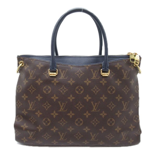 2118800096524 5 Louis Vuitton Womens Pallas 2 Way Shoulder Bag PVC Coated Canvas Monogram Brown