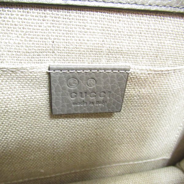 2118800097514 10 Gucci GG Soho Chain Shoulder Bag Leather Gray