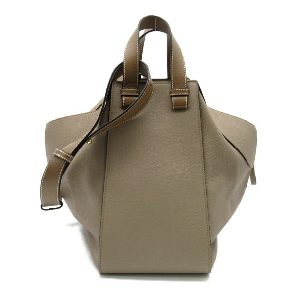 2118800098337 3 Loewe Hammock Leather Small Shoulder Bag Gray Greige