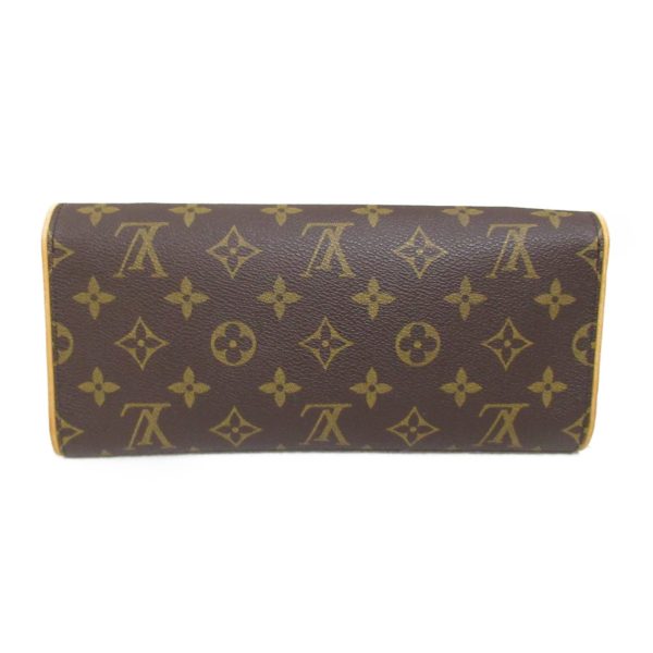 2118900032903 3 Louis Vuitton Pochette Twin GM Shoulder Bag Shoulder PVC Coated Canvas Monogram Brown