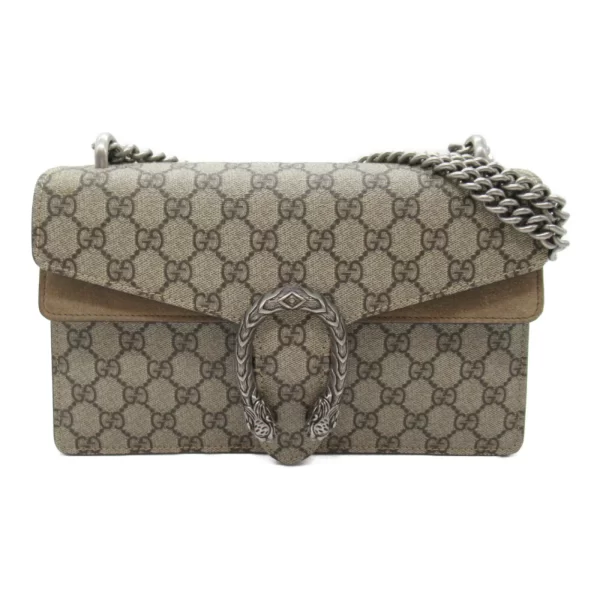 2119900007878 4 Gucci Dionysus GG Small Chain Canvas Shoulder Bag Beige