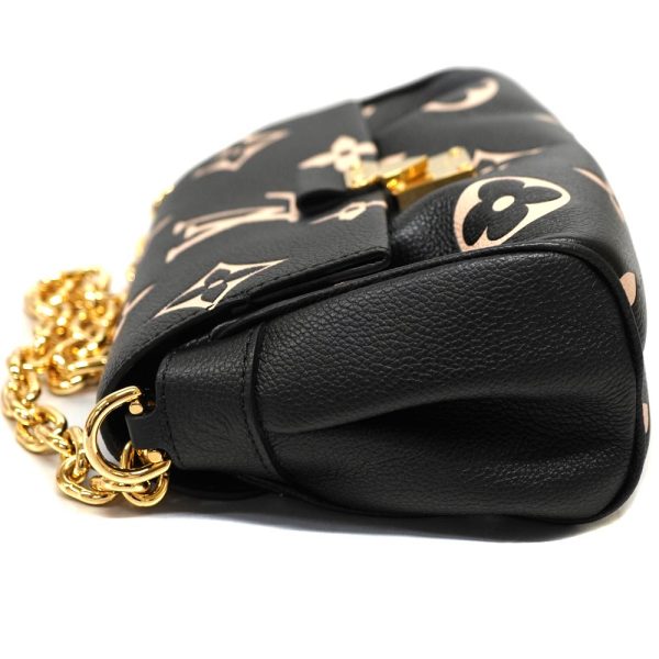 23 1616 3 Louis Vuitton Favorite NM Empreinte Leather Shoulder Bag Black Beige