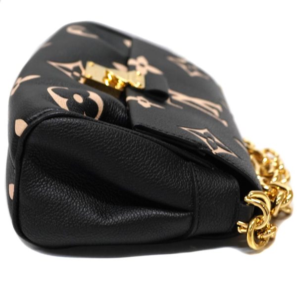 23 1616 4 Louis Vuitton Favorite NM Empreinte Leather Shoulder Bag Black Beige