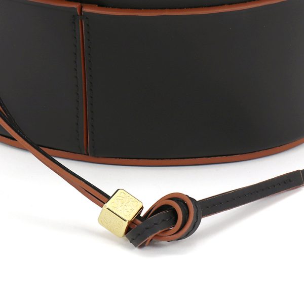 240419 bg2 2 6 LOEWE Balloon Bag small calf genuine leather drawstring anagram Black