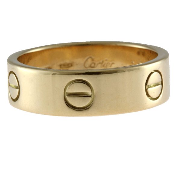 3 Cartier Love Ring Ring 16 18k Unisex Gold