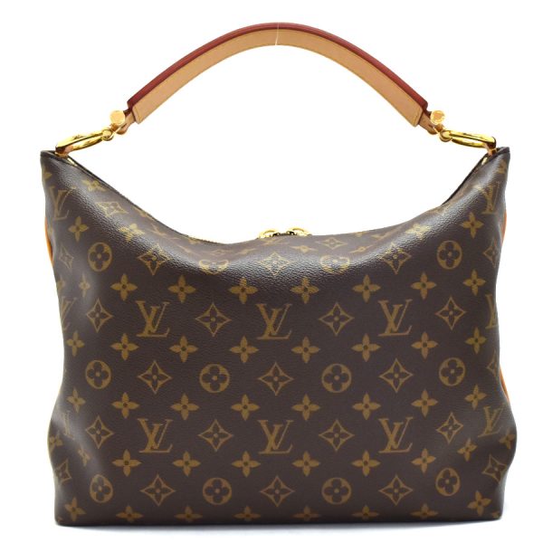 3 Louis Vuitton Sully PM Shoulder Bag Monogram Leather Brown