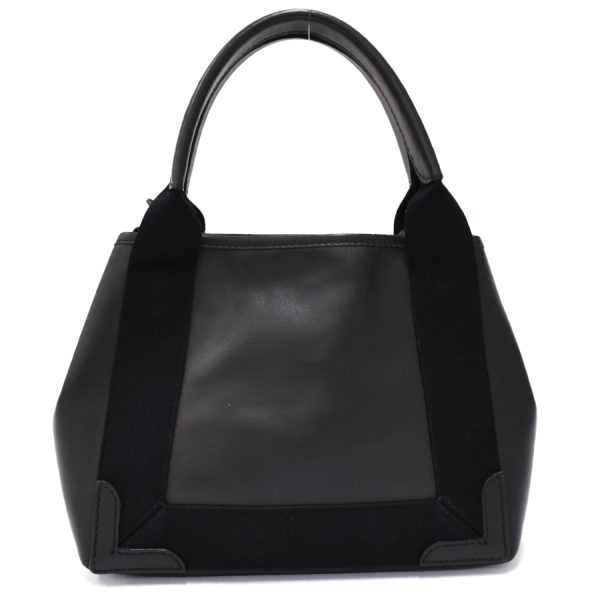 3 Balenciaga Cabas XS Tote Bag Shoulder Bag Leather Black