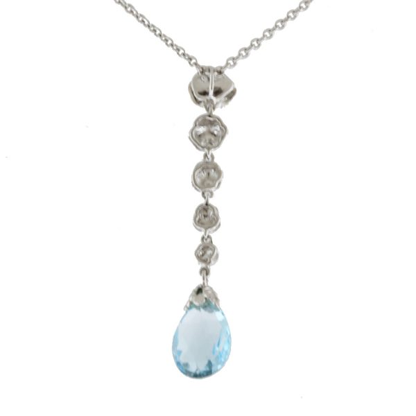 3 Carrera Y Carrera Necklace Carrera 18k Blue Topaz