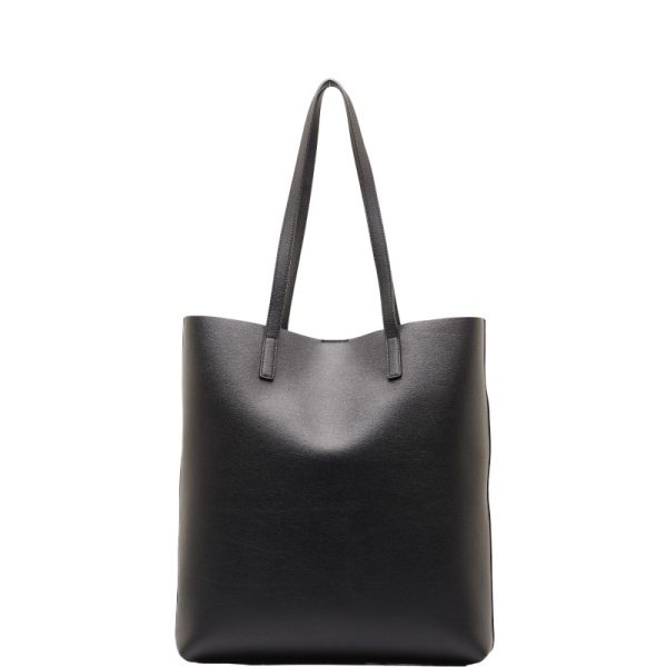 3 Saint Laurent Tote Bag Leather Black