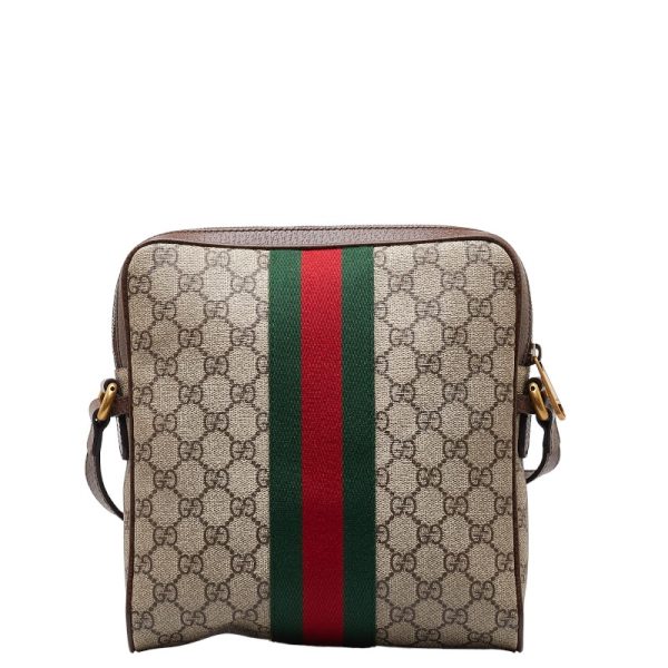 3 Gucci GG Crossbody Shoulder Bag Brown Beige