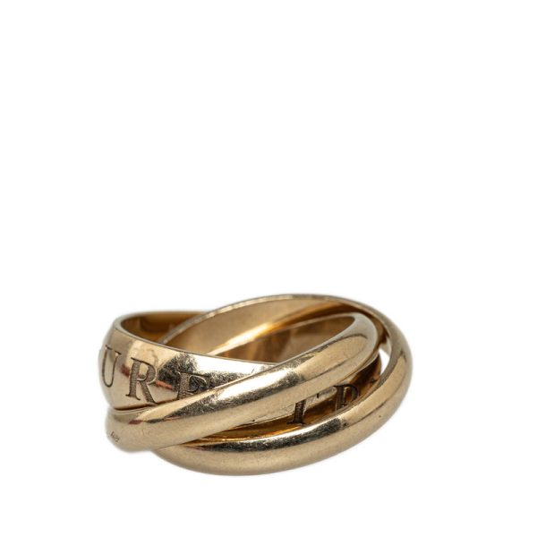 3 Cartier Trinity Christmas Limited Ring Ring Yellow Gold