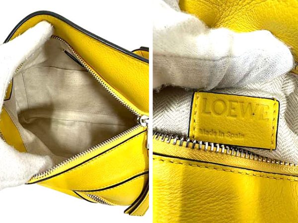 3 Loewe Puzzle Bum Bag Small Leather Body Bag Yellow