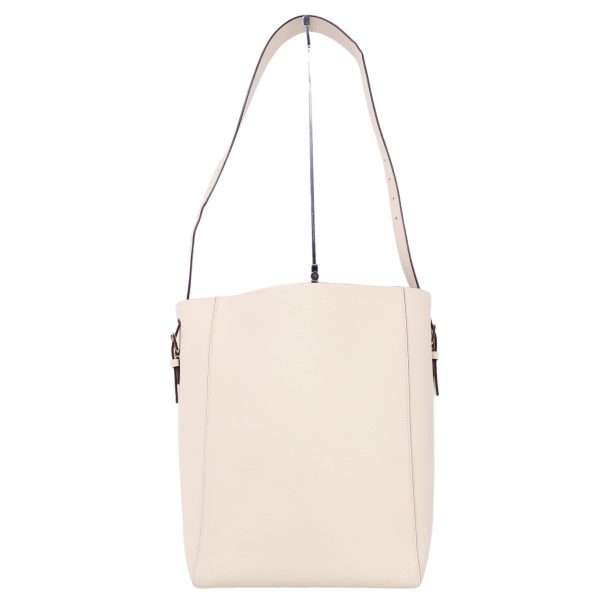 3 Valextra Bucket Bag Medium Tote Bag Leather Ivory