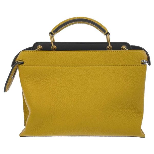 3 Fendi Handbag Peekaboo Mini Shoulder Bag Yellow