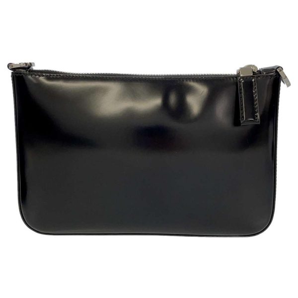 3 Prada Shoulder Bag Leather Black