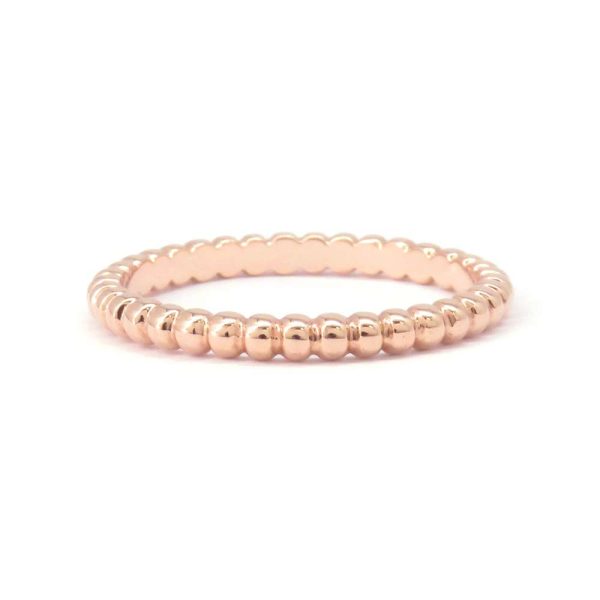 3 Van Cleef Arpels Ring Perlée Gold Pearl Small K18PG Pink