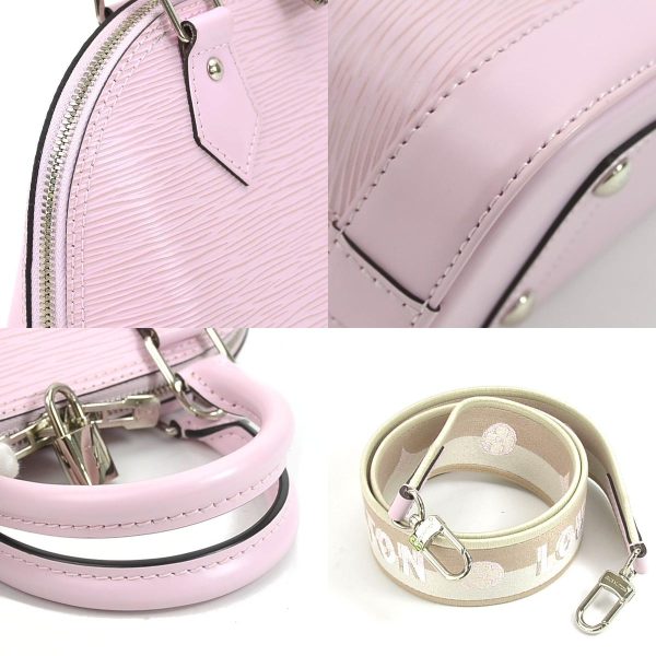 3 Louis Vuitton Handbag Shoulder Bag Epi Alma BB Epi Leather Guimauve