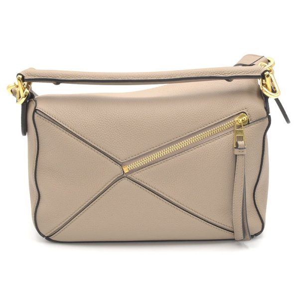 3 Loewe Puzzle Bag Small Sand Shoulder Bag 2way Handbag Crossbody Bag Beige