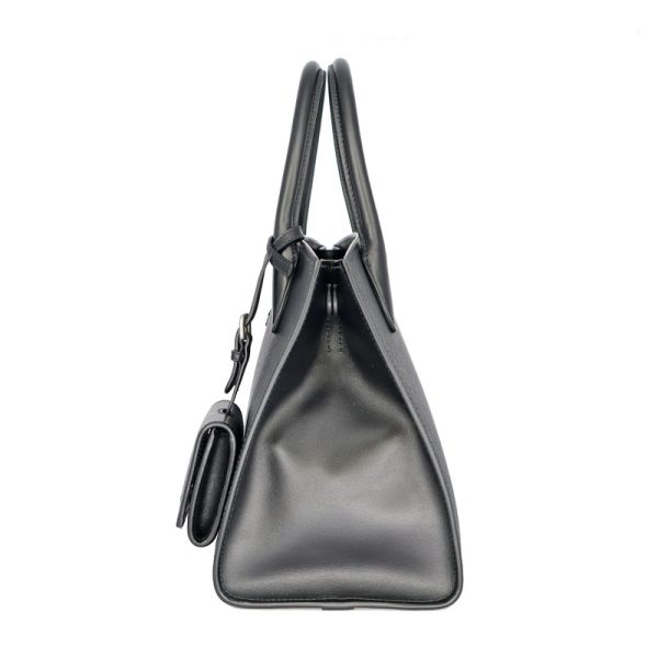 3 Prada Monochrome Shoulder Bag Saffiano Leather Black