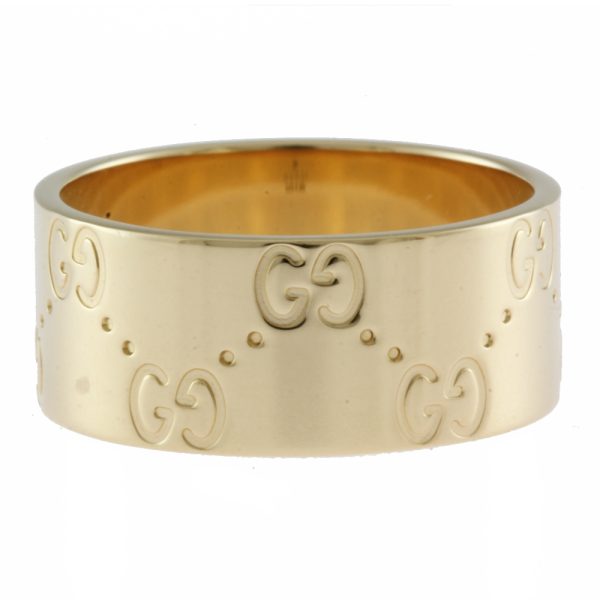 3 Gucci Icon Wide Ring No 19 18k Unisex Gold