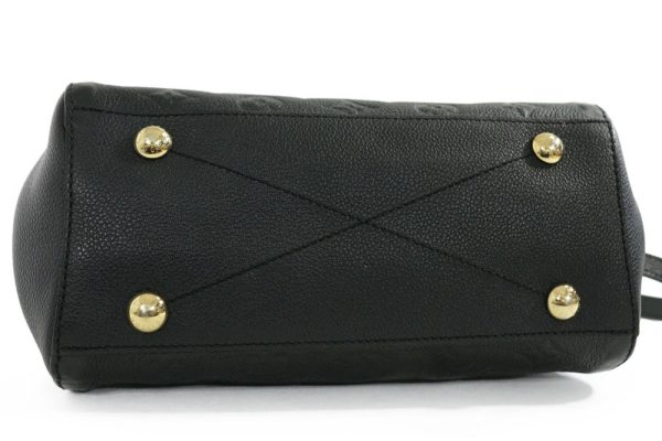 3 Louis Vuitton Monogram Empreinte Montaigne BB Handbag Noir Black