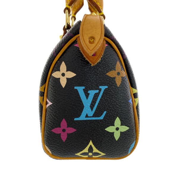 3 Louis Vuitton Monogram Mini Speedy Handbag Noir Black