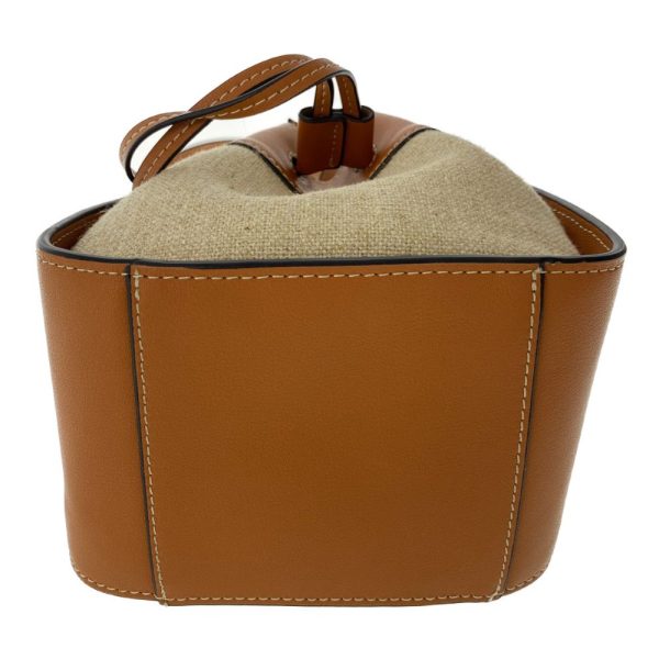 3 Loewe Hammock Mini Shoulder Bag Canvas Leather beige
